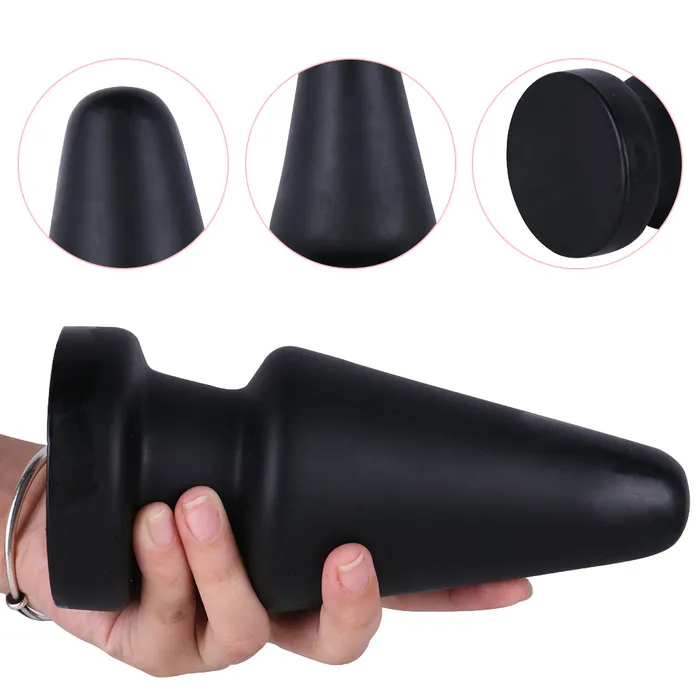 Anal MD Pyramid Huge Anal Plug Butt Plug Black MD