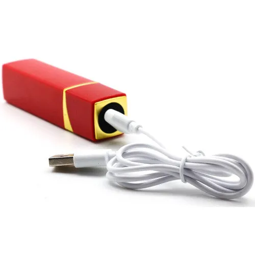 CyprusLoveShop Female Sex Toys 10 Speed Red Rechargeable Silicone Vibrating Lipstick CyprusLoveShop Female Sex Toys 10 Speed Red Rechargeable Silicone Vibrating Lipstick