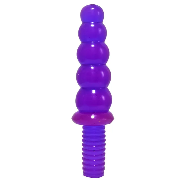 DY 1043 Huge Beaded Anal Plug with Handle Purple DY Male Sex Toys