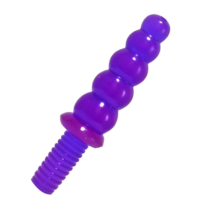 DY 1043 Huge Beaded Anal Plug with Handle Purple DY Male Sex Toys