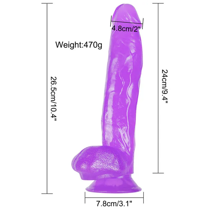 DY 265cm Large Realistic Crystal Dildo with Suction Cup Lifelike Pleasure DAYU Female Sex Toys
