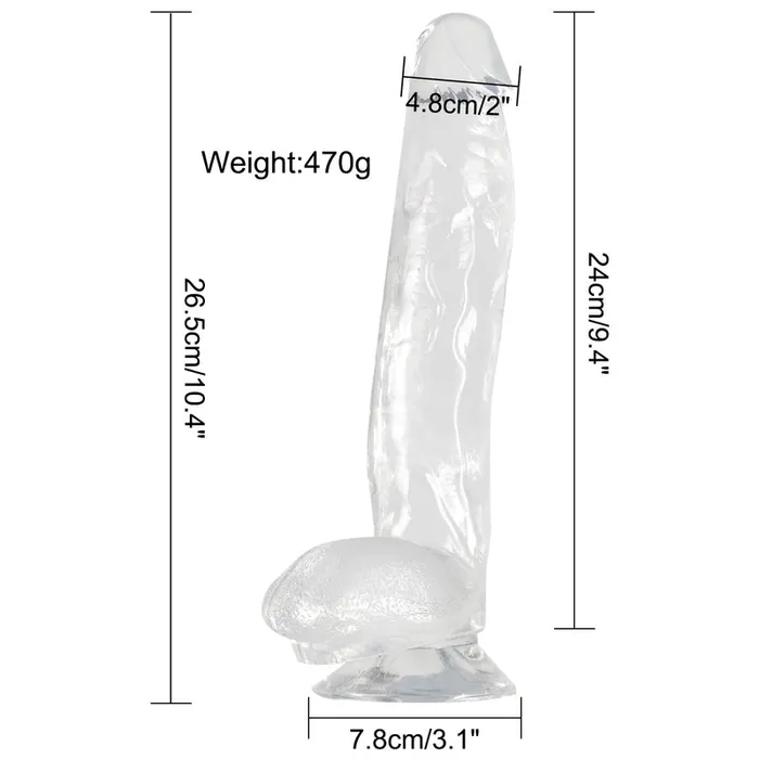 DY 265cm Large Realistic Crystal Dildo with Suction Cup Lifelike Pleasure DAYU Female Sex Toys