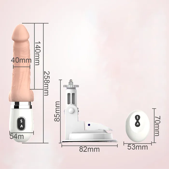 Female Sex Toys DIBE Dibe Cyclone Fire Remote Control Auto Heating Sex Machine Dildo Vibrator