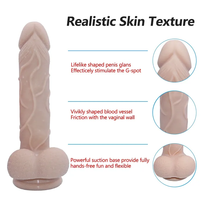 Female Sex Toys MD MD James Silicone Realistic Dildo