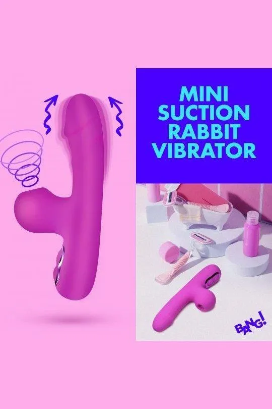 Female Sex Toys Sex On the Go Mini Suction Silicone Rabbit Vibrator