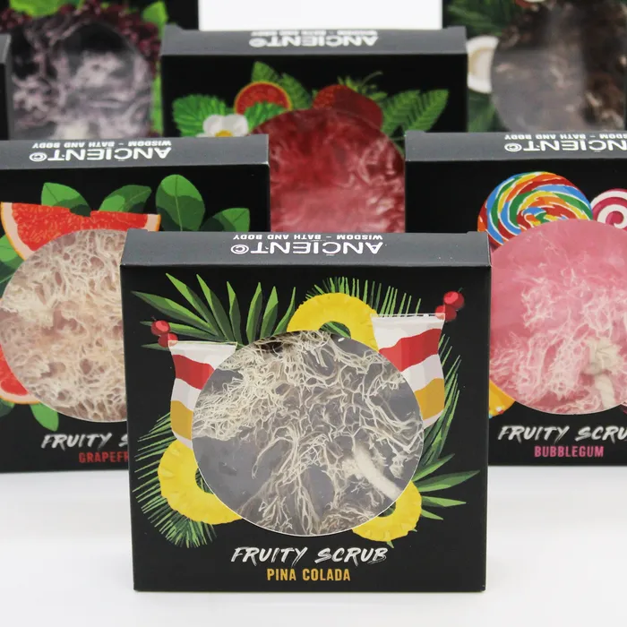 Fruity Scrub Soap on a Rope Grapefruit Ancient Wisdom Female Sex Toys