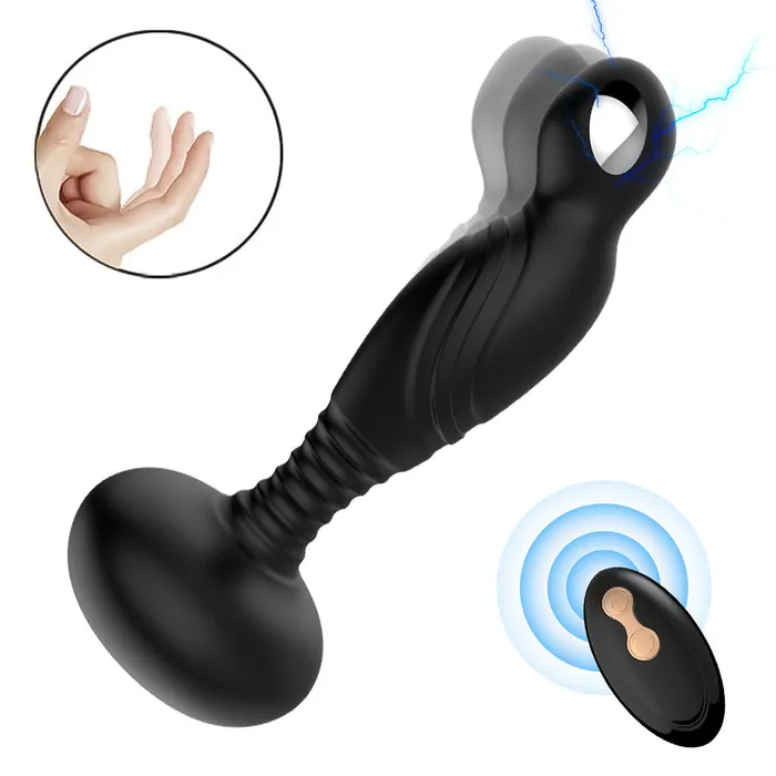 HC Anal HC Remote Control Electric Shock Stick Prostate Massager Anal Plug Vibrator