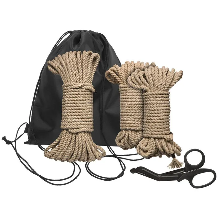 Kink Bind And Tie Initiation 5 Piece Hemp Rope Kit Doc Johnson Couples