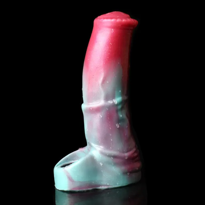 Male Sex Toys FAAK Peacock Fantasy Monster Silicone Penis Sleeve Cock Extender 305 FAAK