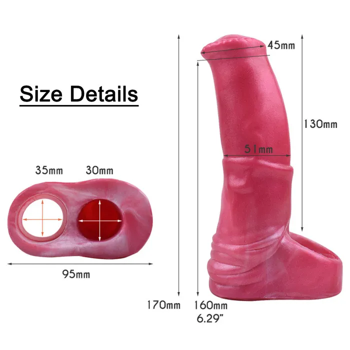 Male Sex Toys FAAK Peacock Fantasy Monster Silicone Penis Sleeve Cock Extender 305 FAAK