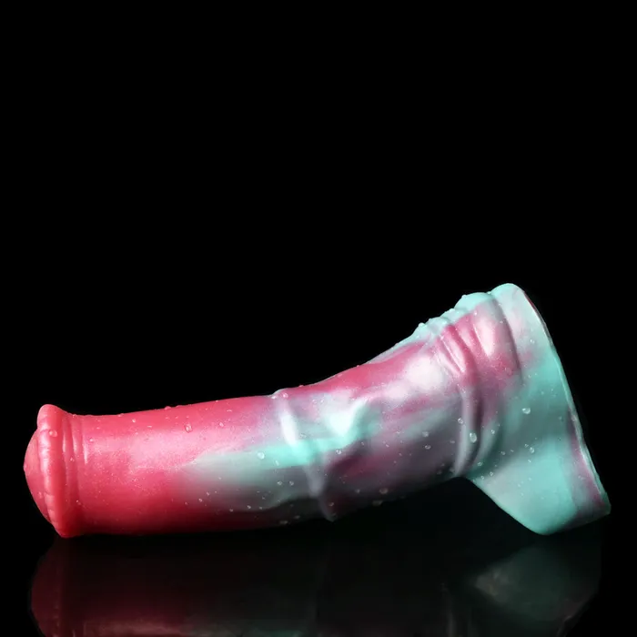 Male Sex Toys FAAK Peacock Fantasy Monster Silicone Penis Sleeve Cock Extender 305 FAAK