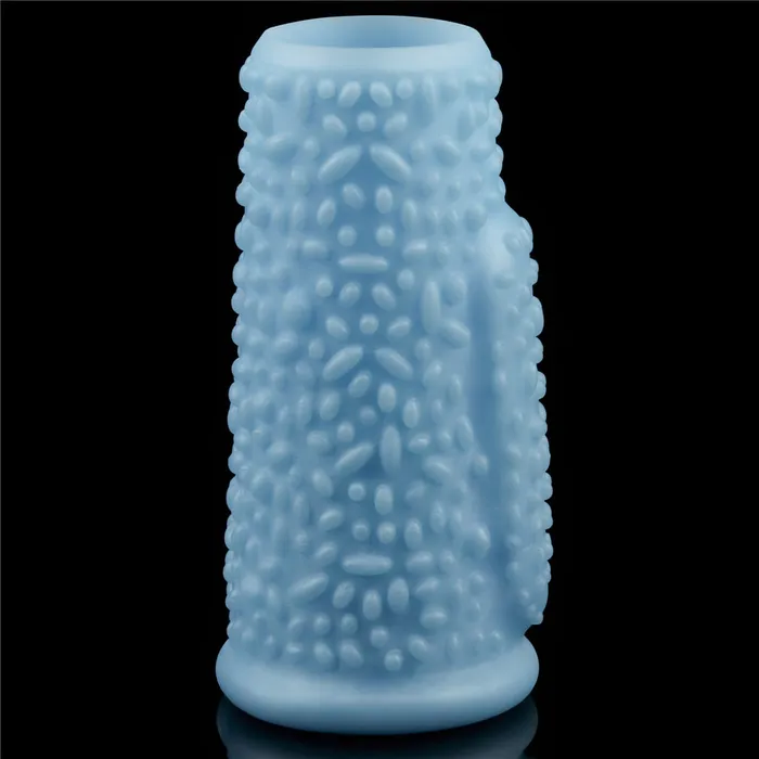 Male Sex Toys LOVETOY LOVETOY Vibrating Drip Knights Ring Penis Sleeve Blue