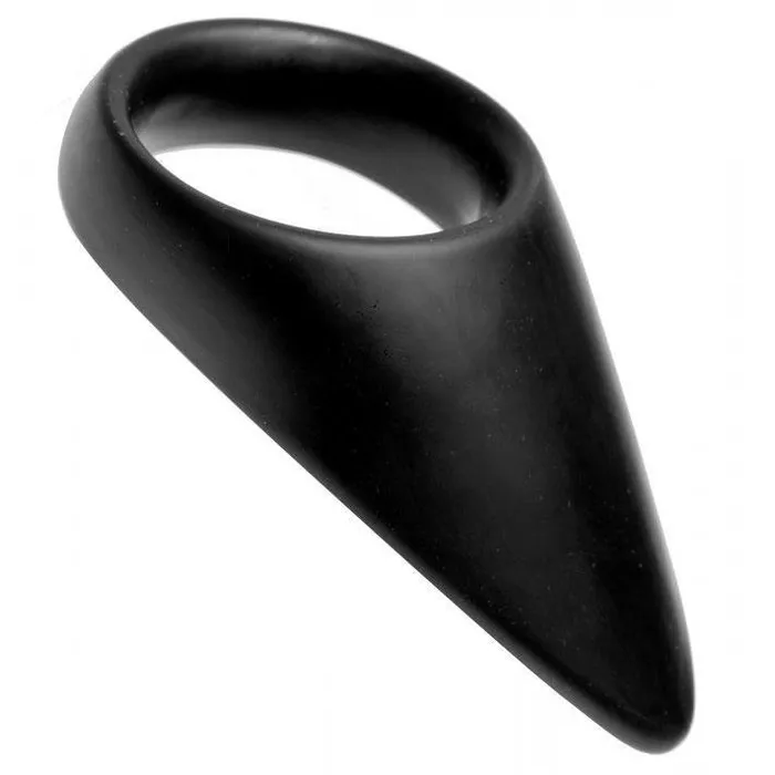 Master Series Male Sex Toys Taint Teaser Silicone Cock Ring And Taint Stimulator 2 Inch