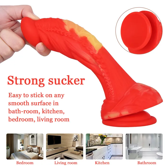 MD Anal MD 787 inch Flamingo Realistic Dildo Anal Plug