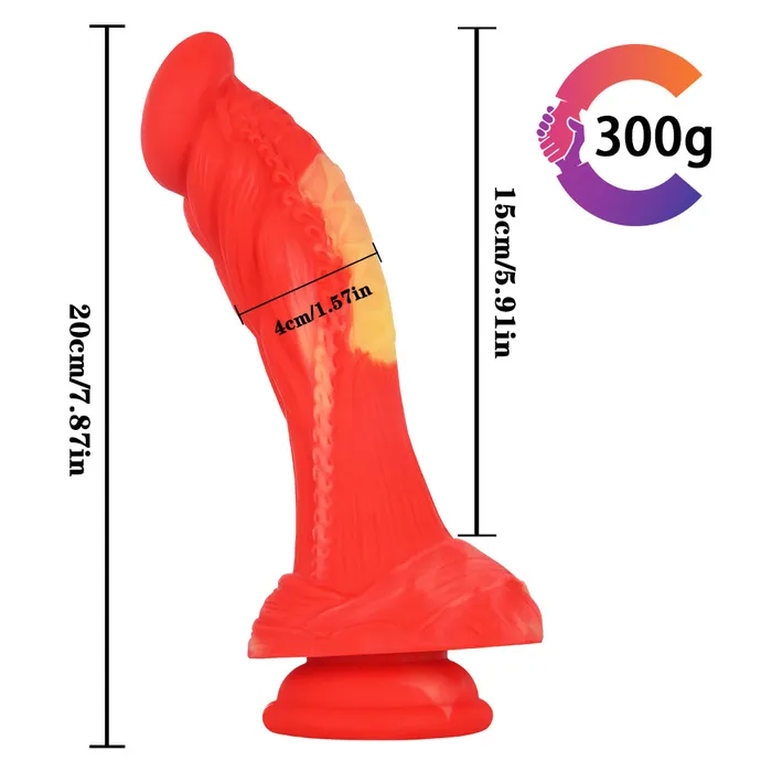 MD Anal MD 787 inch Flamingo Realistic Dildo Anal Plug