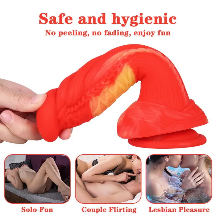 MD Anal MD 787 inch Flamingo Realistic Dildo Anal Plug