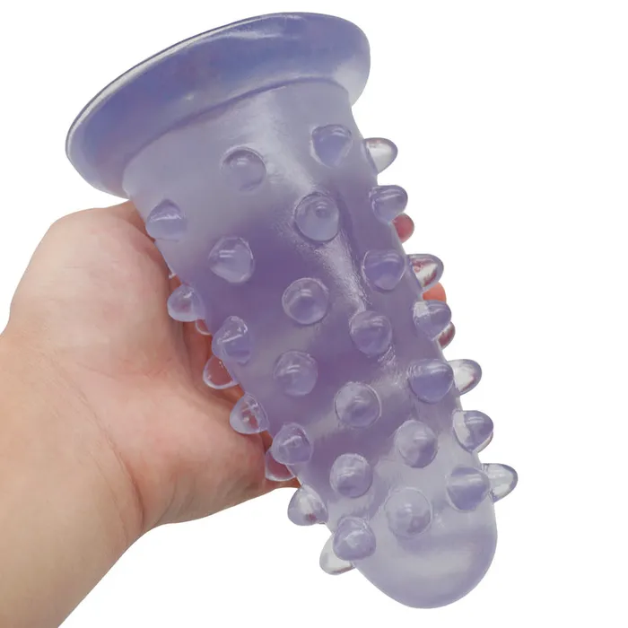 MD Hedgehog Huge Size Silicone Beaded Anal Plug Blue MD Anal