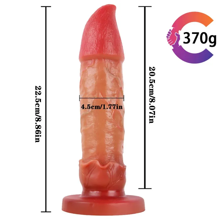 MD MD 866 Sward Fantasy Realistic Dildo Anal Plug Light Brown Anal