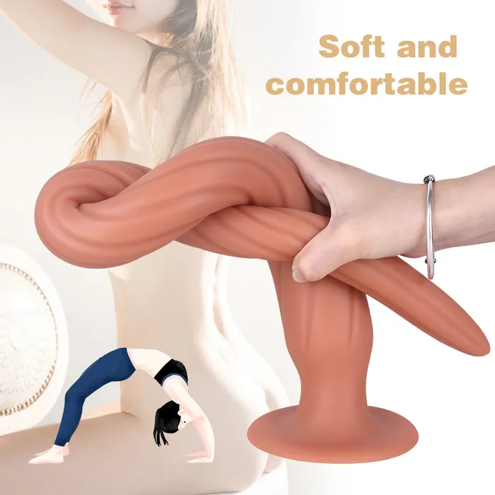 MD MD XL Anal Snake Anal Plug Flesh 2 Size 30cm60cm Male Sex Toys