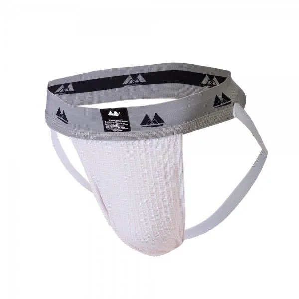 Rimba Anal Bike Jockstrap White with 2 Inch Band