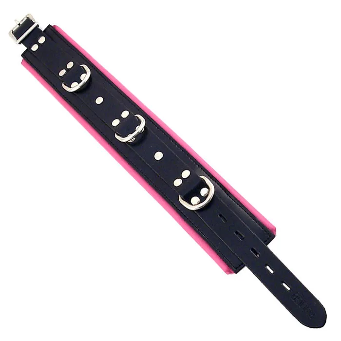 Rouge Garments Vibrators Rouge Garments Black And Pink Padded Collar