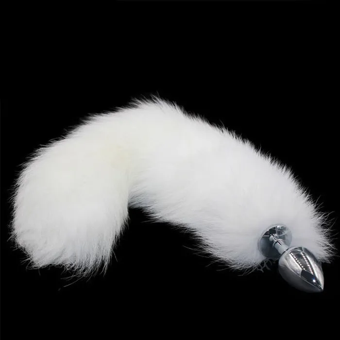 RY Cosplay Stainless Steel Fox Tail Anal Plug 3 Size Optional RY Male Sex Toys