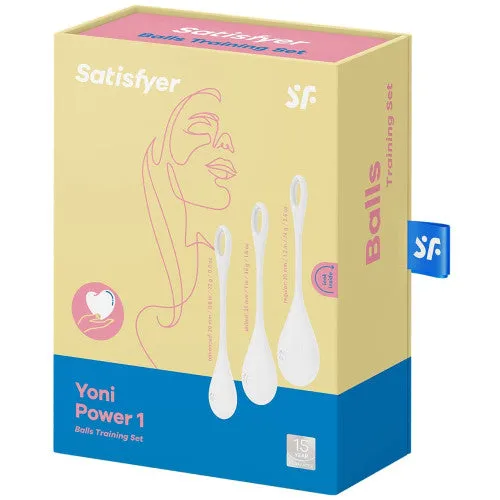 Satisfyer Yoni Power 1 Kegel Balls WHITE 3PIECE SET Satisfyer Female Sex Toys