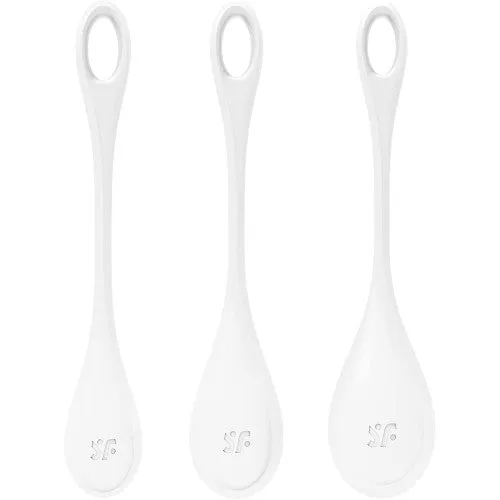 Satisfyer Yoni Power 1 Kegel Balls WHITE 3PIECE SET Satisfyer Female Sex Toys