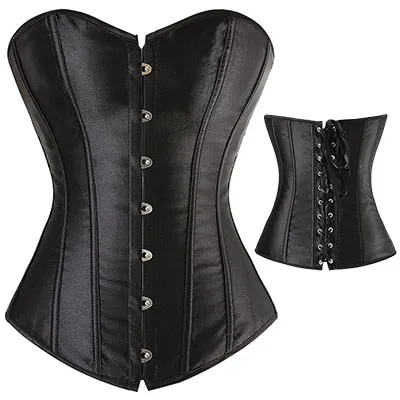 Sexy Womens Plus Size Overbust LaceUp Boned Corsets Kinkpod Plus Size