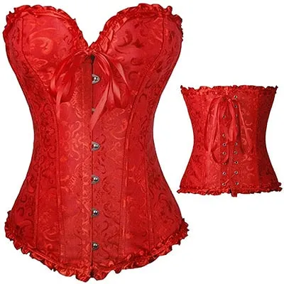 Sexy Womens Plus Size Overbust LaceUp Boned Corsets Kinkpod Plus Size