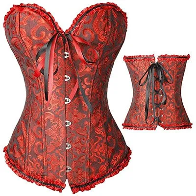 Sexy Womens Plus Size Overbust LaceUp Boned Corsets Kinkpod Plus Size