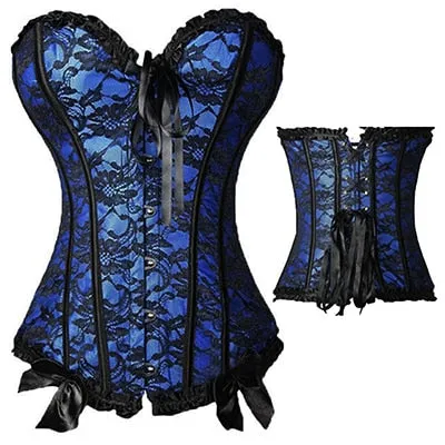 Sexy Womens Plus Size Overbust LaceUp Boned Corsets Kinkpod Plus Size