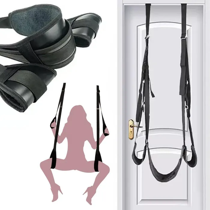 SexyPlay Couples Body Position Bondage Restraint Door Hanging Sex Swing