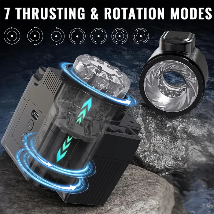 SexyPlay Male Sex Toys STORM Auto Thrusting Rotating Mens Masturbator SLR CameraInspired Design