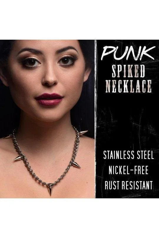 Spiked Punk Necklace Sex On the Go Vibrators