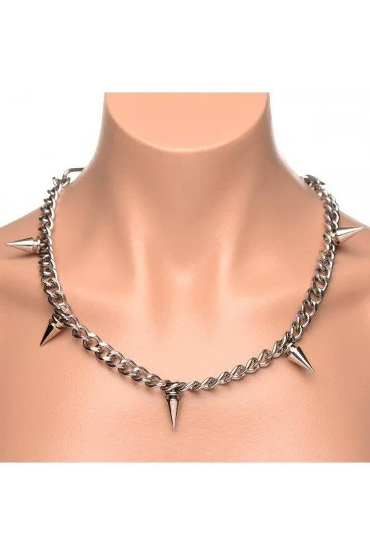 Spiked Punk Necklace Sex On the Go Vibrators