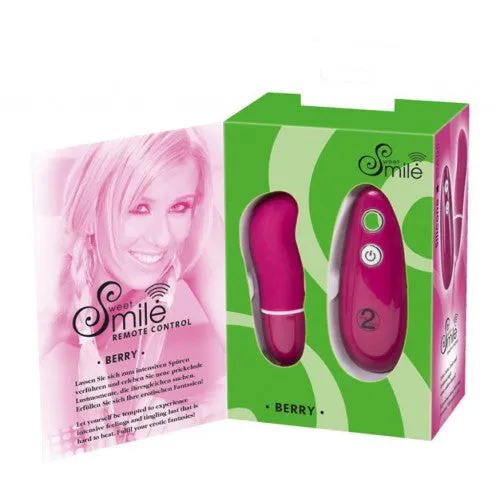 Sweet Smile Vibrators Sweet Smile Wireless Remote Controlled Bullet Vibe Berry