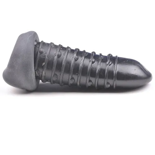 TOYBOY STRETCHY penis sleeve with inner soft texture 15cm BLACK CyprusLoveShop Male Sex Toys