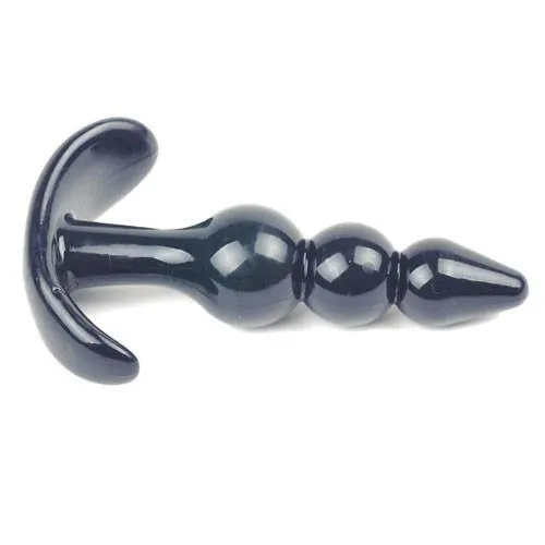 Various Toy Brands Anal Small Black Beaded Anal Plug