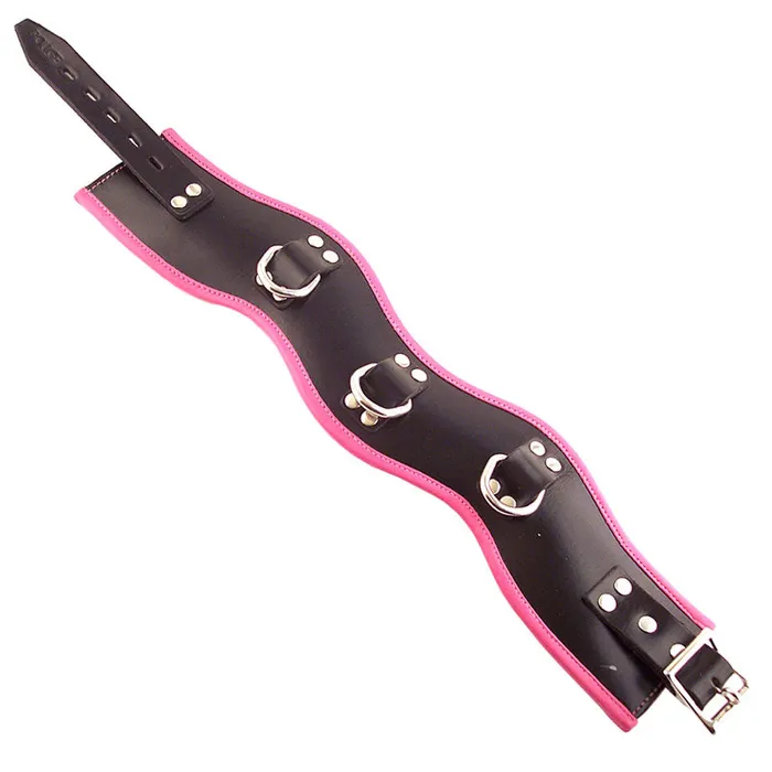 Vibrators Rouge Garments Rouge Garments Black And Pink Padded Posture Collar