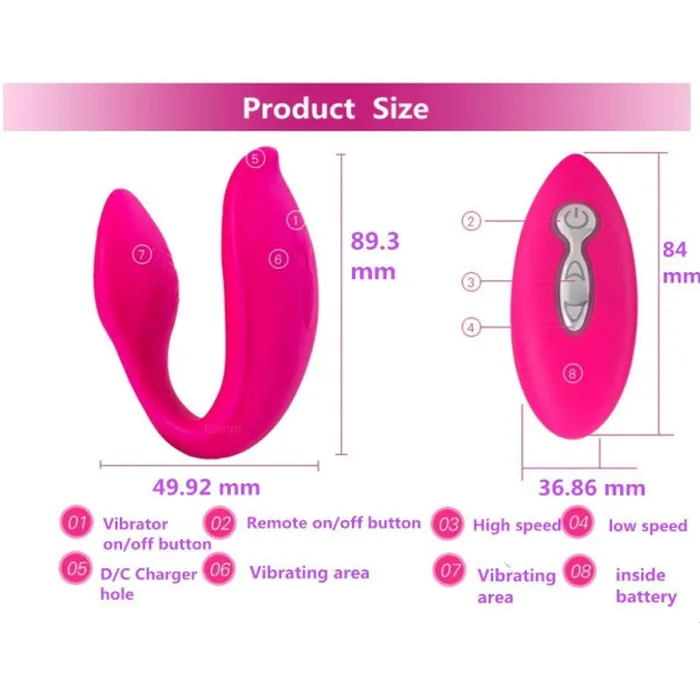 WOWYES Vibrators WOWYES Happy Remote Control Wearable Couples Vibrator Love Egg